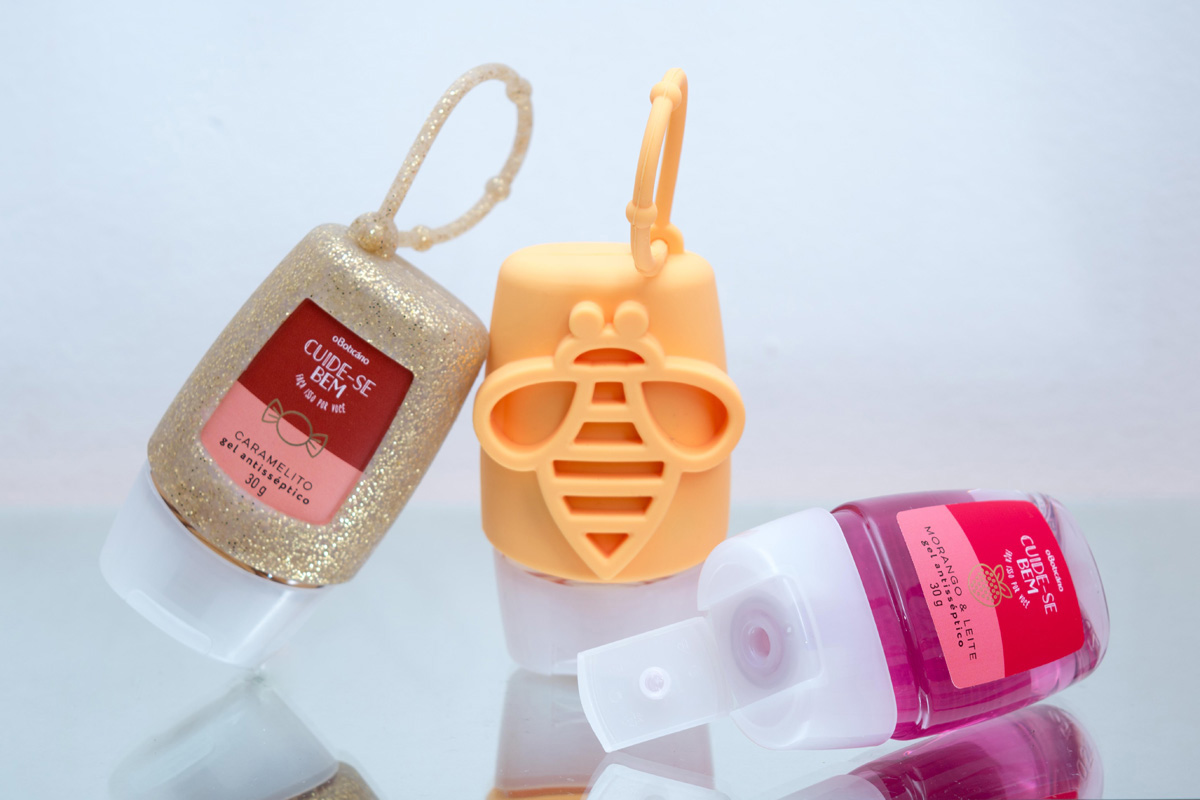 O Boticário: Álcool em Gel com Capinhas Fofas!!!