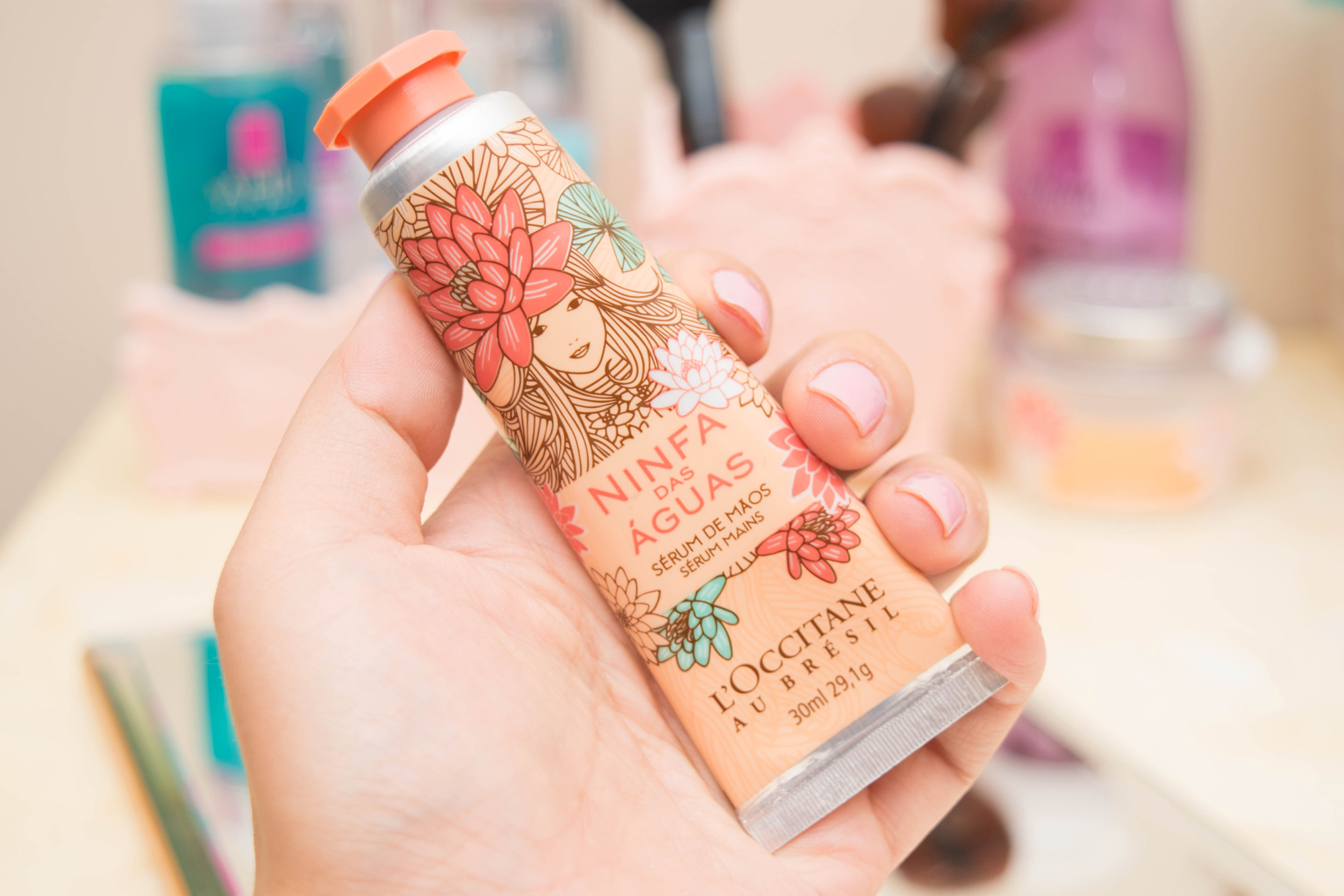 Sérum de Mãos Ninfa das Águas da L'occitane Aú Brésil