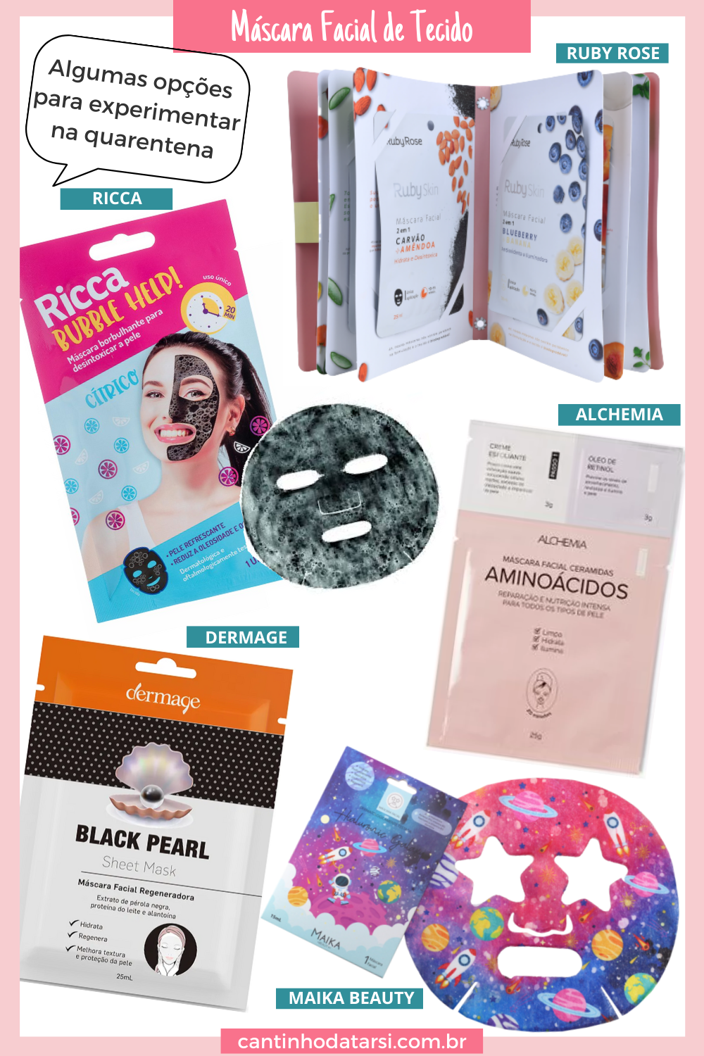 Pinterest_Sugestões de Máscara Facial para Experimentar na Quarentena