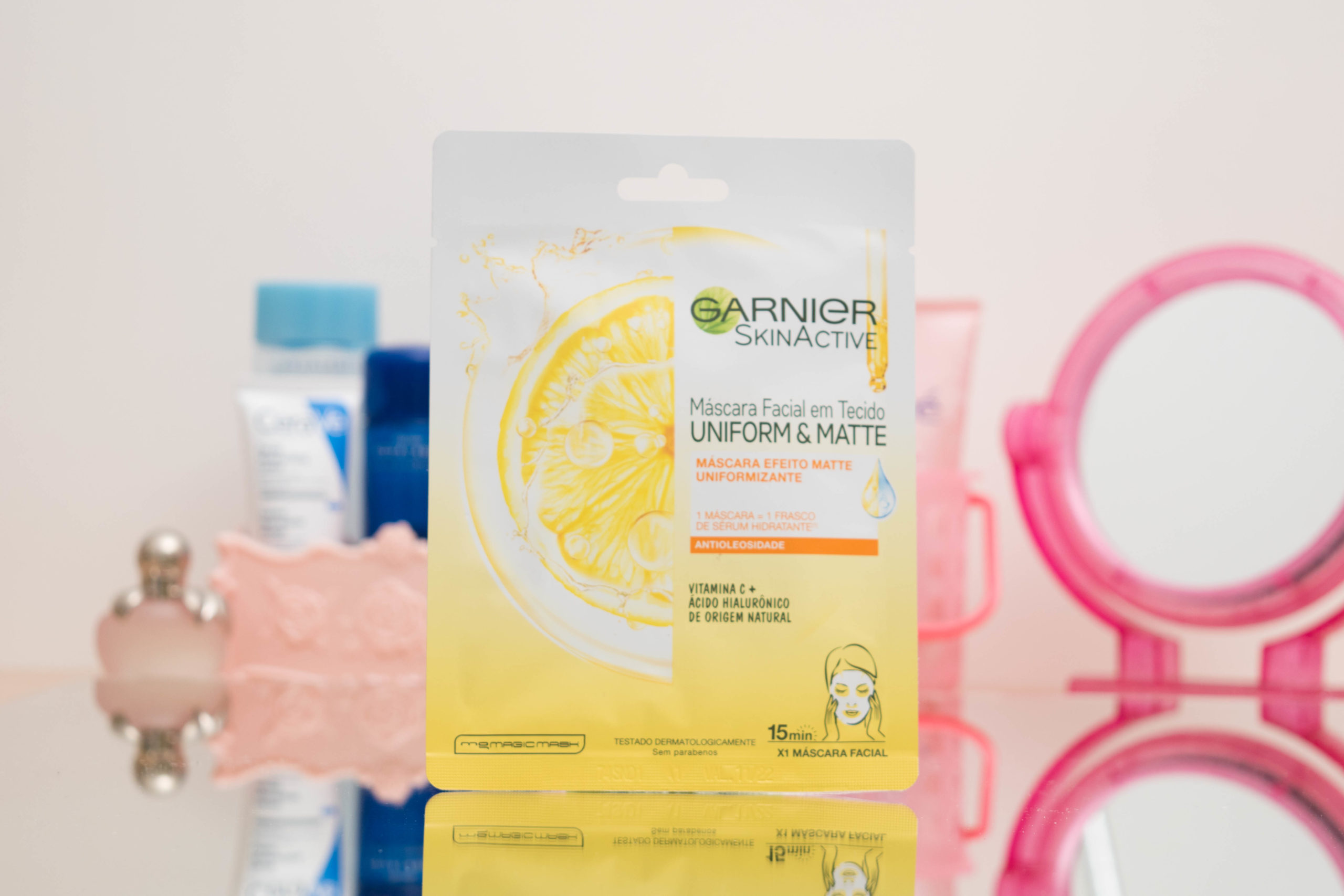 Máscara Facial em Tecido Uniform & Matte Garnier