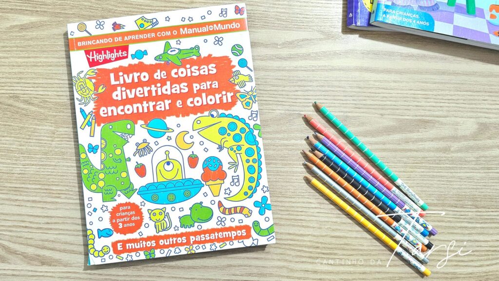 O Livro de Coisas Divertidas para Encontrar e Colorir do Manual do Mundo é educativo, inyuitivo e divertido. Tem uma ótima qualidade de material e de conteúdo. Indicado para crianças a partir de 3 anos. 