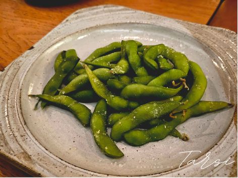 Edamame do Hirá Ramen Izakaya em Pinheiros